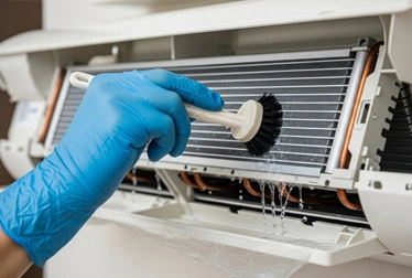 Is your AC blowing warm air or losing efficiency? Our experts clean evaporator coils to boost cooling performance and ensure fresh, clean airflow.