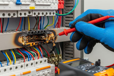 Hire our 24/7 available professional electricians to swiftly tackle short circuits, ensuring safety and restoring functionality.